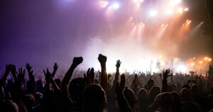 Leo Faulkner performing on stage in 2026 — Sleep Token live concert